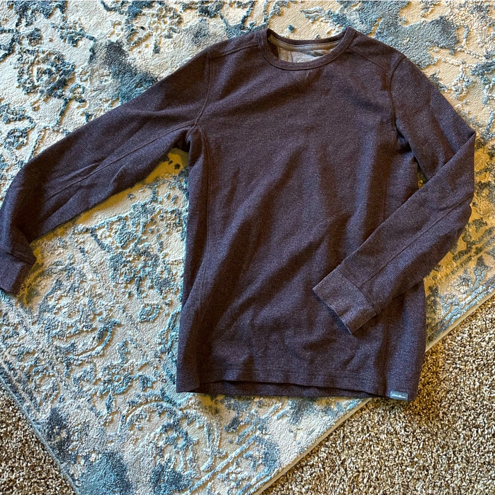 Eddie Bauer Medium Tall Deep Plum Thermal - Great Condition